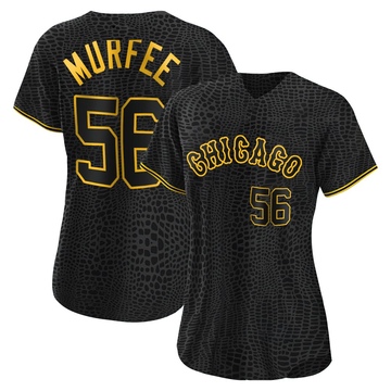 Authentic Penn Murfee Women's Chicago White Sox Black Snake Skin City Jersey