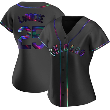 Replica Adam LaRoche Women's Chicago White Sox Black Holographic Alternate Jersey