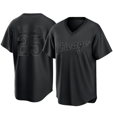 Andrew Vaughn Signed Chicago Black Baseball Jersey (Beckett) — RSA