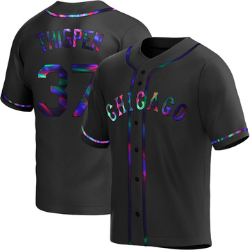 Replica Bobby Thigpen Youth Chicago White Sox Black Holographic Alternate Jersey