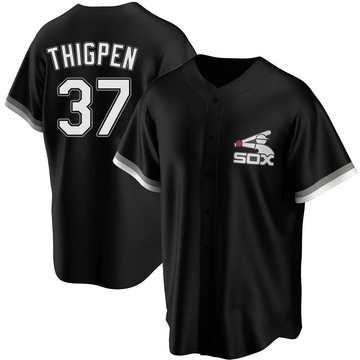 Replica Bobby Thigpen Youth Chicago White Sox Black Spring Training Jersey