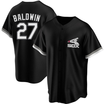 Replica Brooks Baldwin Men's Chicago White Sox Black Spring Training Jersey