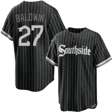 Replica Brooks Baldwin Youth Chicago White Sox Black 2021 City Connect Jersey