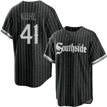 Replica Chad Kuhl Youth Chicago White Sox Black 2021 City Connect Jersey