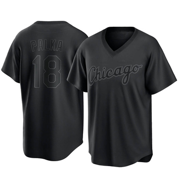 Replica Daniel Palka Men's Chicago White Sox Black Pitch Fashion Jersey