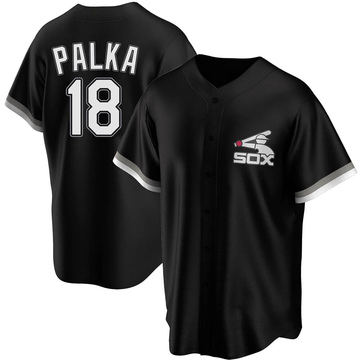 Replica Daniel Palka Men's Chicago White Sox Black Spring Training Jersey