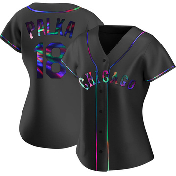 Replica Daniel Palka Women's Chicago White Sox Black Holographic Alternate Jersey