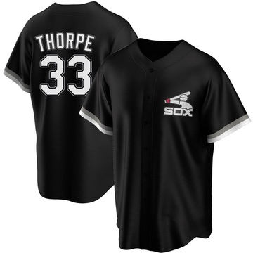 Replica Drew Thorpe Men's Chicago White Sox Black Spring Training Jersey