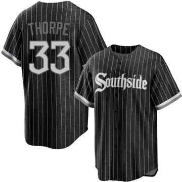 Replica Drew Thorpe Youth Chicago White Sox Black 2021 City Connect Jersey