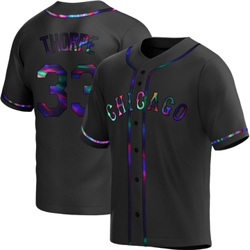 Replica Drew Thorpe Youth Chicago White Sox Black Holographic Alternate Jersey