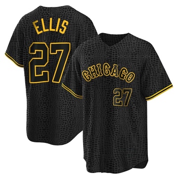 Replica Duke Ellis Men's Chicago White Sox Black Snake Skin City Jersey