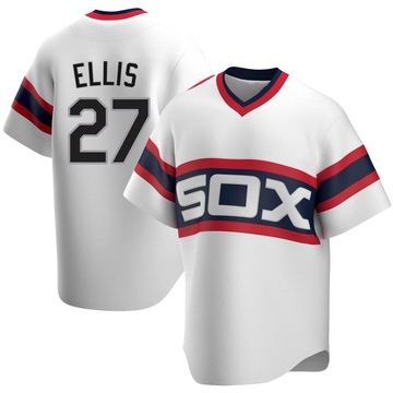 Replica Duke Ellis Men's Chicago White Sox White Cooperstown Collection Jersey