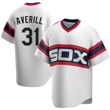 Replica Earl Averill Men's Chicago White Sox White Cooperstown Collection Jersey