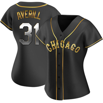 Replica Earl Averill Women's Chicago White Sox Black Golden Alternate Jersey