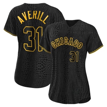 Replica Earl Averill Women's Chicago White Sox Black Snake Skin City Jersey