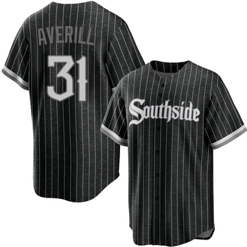 Replica Earl Averill Youth Chicago White Sox Black 2021 City Connect Jersey