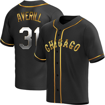 Replica Earl Averill Youth Chicago White Sox Black Golden Alternate Jersey