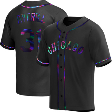 Replica Earl Averill Youth Chicago White Sox Black Holographic Alternate Jersey