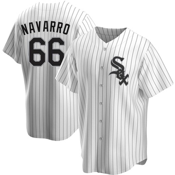 Replica Edgar Navarro Men's Chicago White Sox White Home Jersey