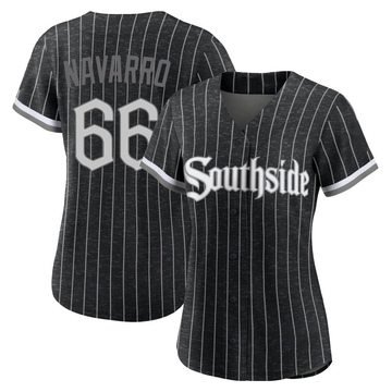 Replica Edgar Navarro Women's Chicago White Sox Black 2021 City Connect Jersey