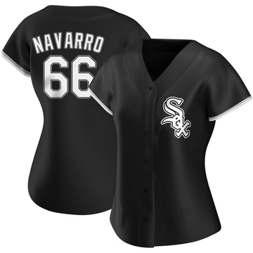 Replica Edgar Navarro Women's Chicago White Sox Black Alternate Jersey