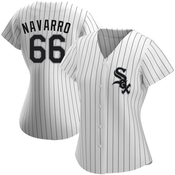 Replica Edgar Navarro Women's Chicago White Sox White Home Jersey