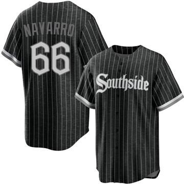 Replica Edgar Navarro Youth Chicago White Sox Black 2021 City Connect Jersey