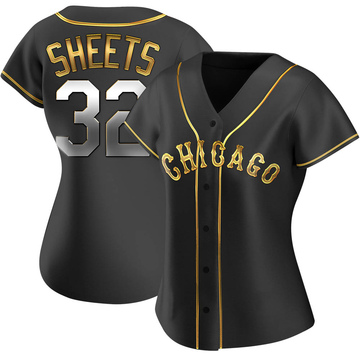 Replica Gavin Sheets Women's Chicago White Sox Black Golden Alternate Jersey