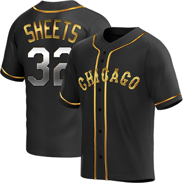 Replica Gavin Sheets Youth Chicago White Sox Black Golden Alternate Jersey