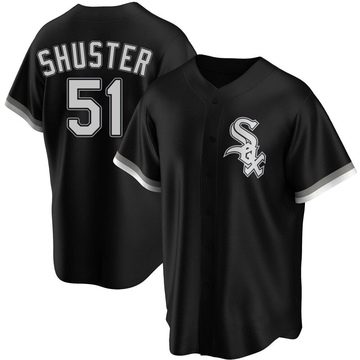 Replica Jared Shuster Youth Chicago White Sox Black Alternate Jersey