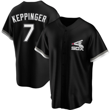 Replica Jeff Keppinger Men's Chicago White Sox Black Spring Training Jersey