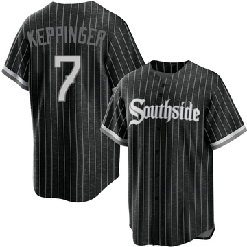 Replica Jeff Keppinger Youth Chicago White Sox Black 2021 City Connect Jersey