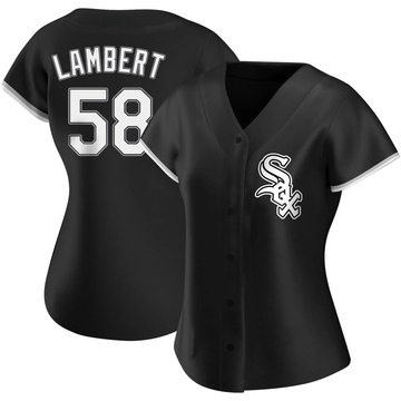 Replica Jimmy Lambert Women's Chicago White Sox Black Alternate Jersey