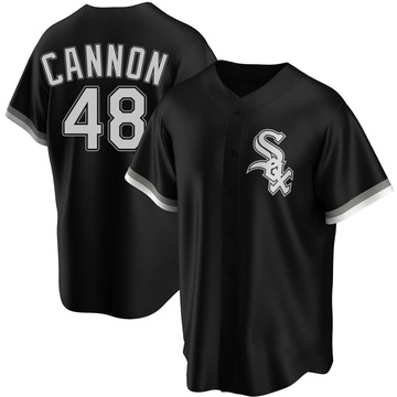 Replica Jonathan Cannon Youth Chicago White Sox Black Alternate Jersey