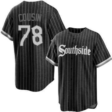 Replica Josimar Cousin Youth Chicago White Sox Black 2021 City Connect Jersey