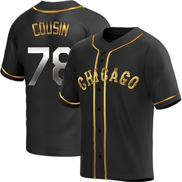 Replica Josimar Cousin Youth Chicago White Sox Black Golden Alternate Jersey