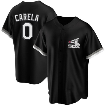 Replica Juan Carela Men's Chicago White Sox Black Spring Training Jersey