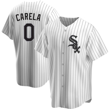 Replica Juan Carela Men's Chicago White Sox White Home Jersey