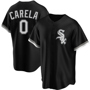 Replica Juan Carela Youth Chicago White Sox Black Alternate Jersey