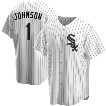 Replica Lance Johnson Men's Chicago White Sox White Home Jersey