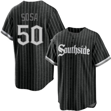 Replica Lenyn Sosa Youth Chicago White Sox Black 2021 City Connect Jersey