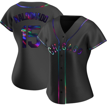 Replica Martin Maldonado Women's Chicago White Sox Black Holographic Alternate Jersey