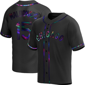 Replica Martin Maldonado Youth Chicago White Sox Black Holographic Alternate Jersey