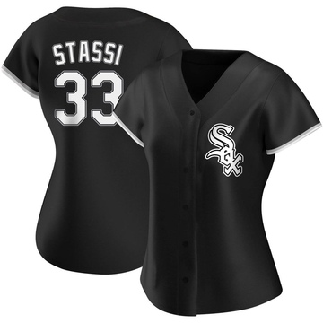 Replica Max Stassi Women's Chicago White Sox Black Alternate Jersey