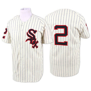 Replica Nellie Fox Men's Chicago White Sox Cream 1959 Throwback Jersey