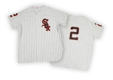 Replica Nellie Fox Men's Chicago White Sox White Throwback Jersey