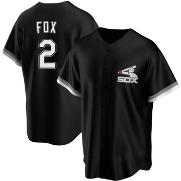 Replica Nellie Fox Youth Chicago White Sox Black Spring Training Jersey