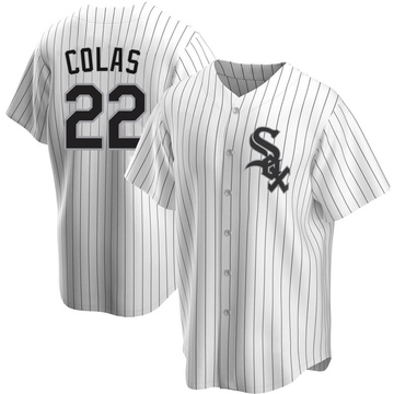 Replica Oscar Colas Men's Chicago White Sox White Home Jersey