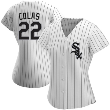 Replica Oscar Colas Women's Chicago White Sox White Home Jersey