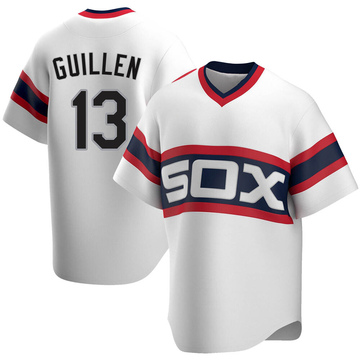 Mavin  Vtg. Chicago White Sox Ozzie Guillen #13 Jersey 75 Years Comiskey  Park Size 52